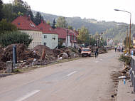 Blick von Mglitzbrcke in Richtung Bahnschranken